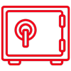 icon két sắt đỏ