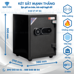Két Sắt Việt Tiệp K34 Vân Tay Điện Tử siêu cường