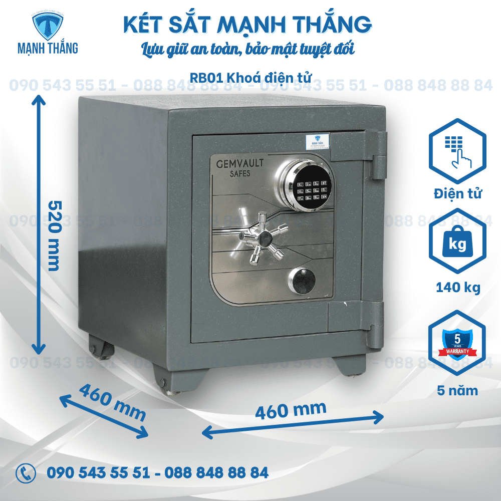 Két sắt Gemvault RB01 Mỹ