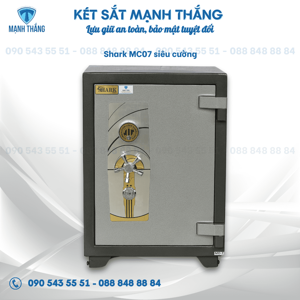 Két sắt Shark MC07 Siêu Cường Két sắt khóa cơ Shark MC07