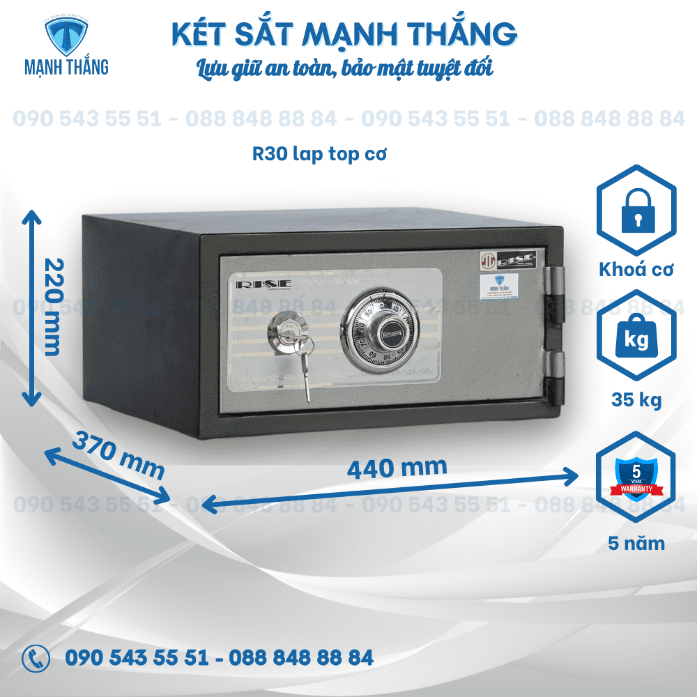 Két sắt laptop Rise R30 cơ