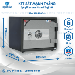 Két sắt Rise R80 khóa cơ