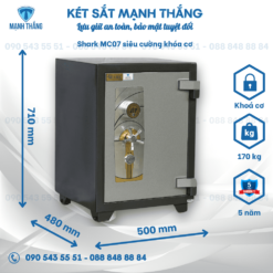 Két sắt Shark MC07 Siêu Cường Két sắt Shark MC07 khóa cơ