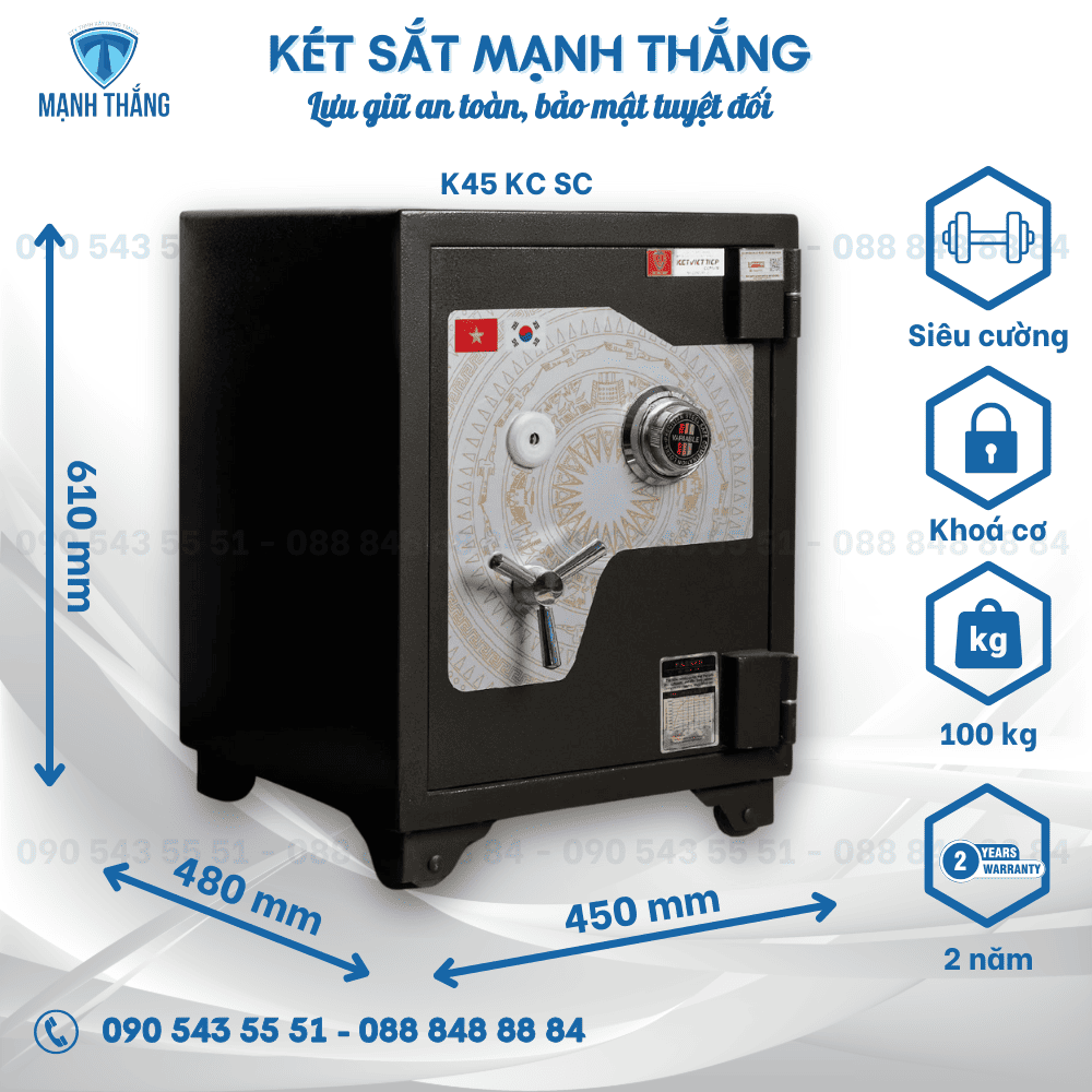 Két sắt việt tiệp k45 khóa cơ siêu cường