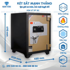 két việt tiệp k54 vân tay điện tử siêu cường