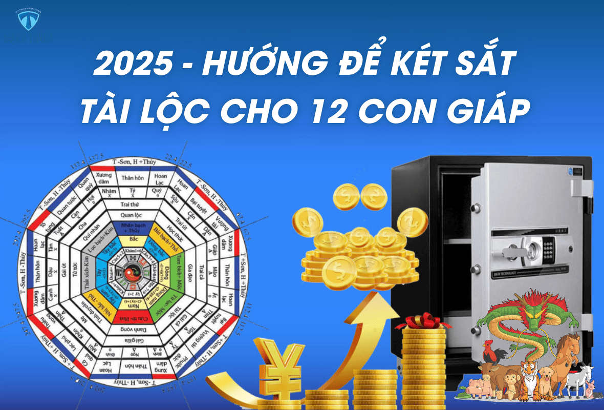 hướng để két sắt tài lộc cho 12 con giáp