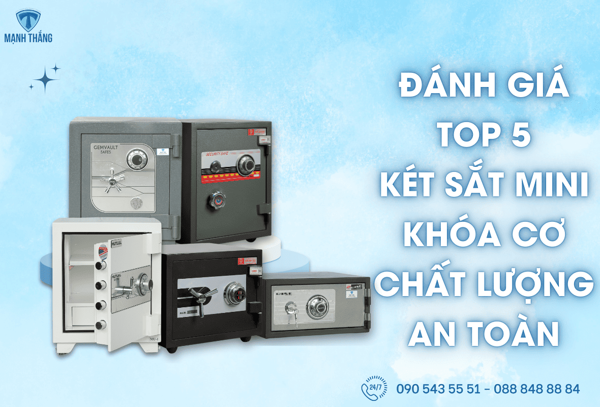 két sắt mini khóa cơ