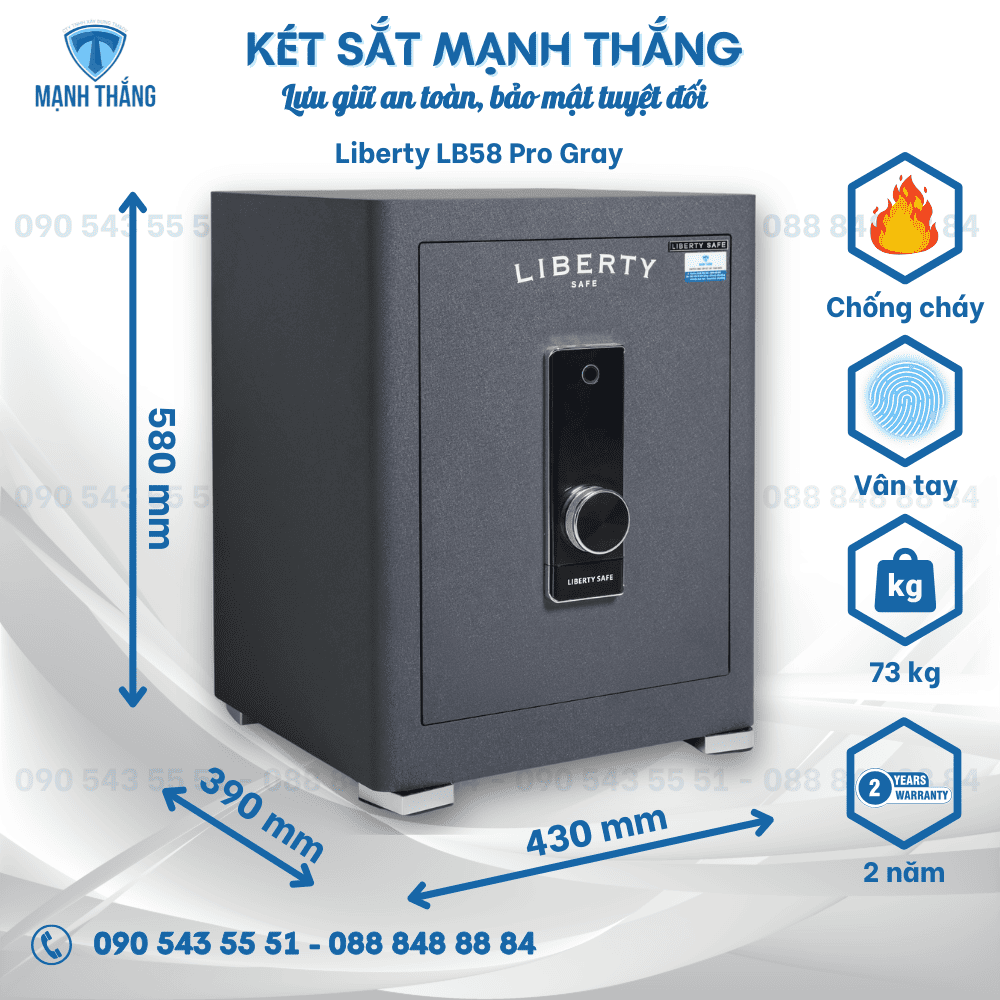 Két sắt Liberty LB58 Pro Két sắt Liberty LB58 Pro gray
